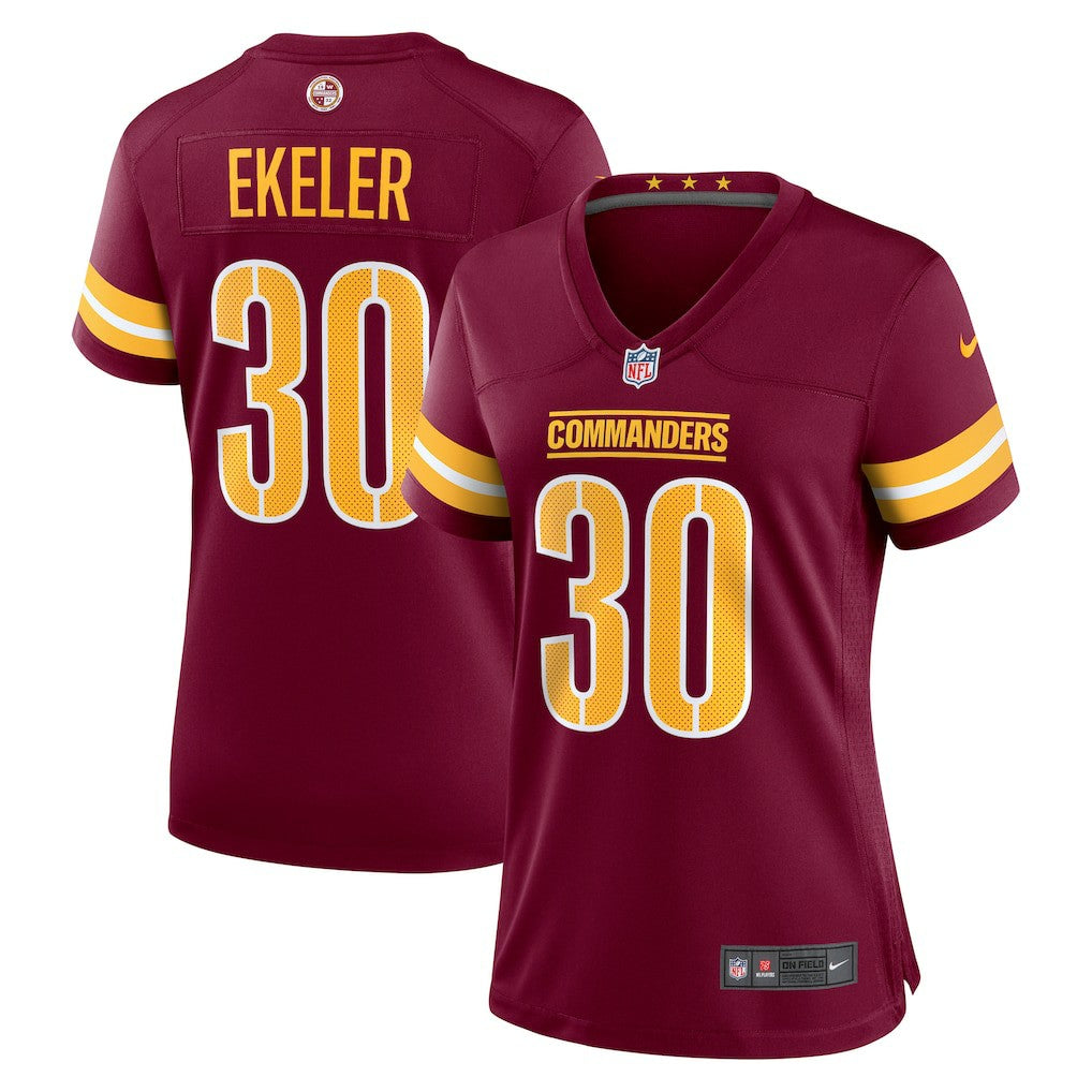 Austin Ekeler Washington Commanders Women's Game Player Jersey - Burgundy Jerseys