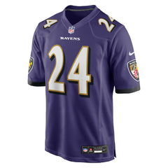 Malaki Starks Baltimore Ravens 2025 NFL Draft First Round Pick Game Jersey - Purple Jerseys