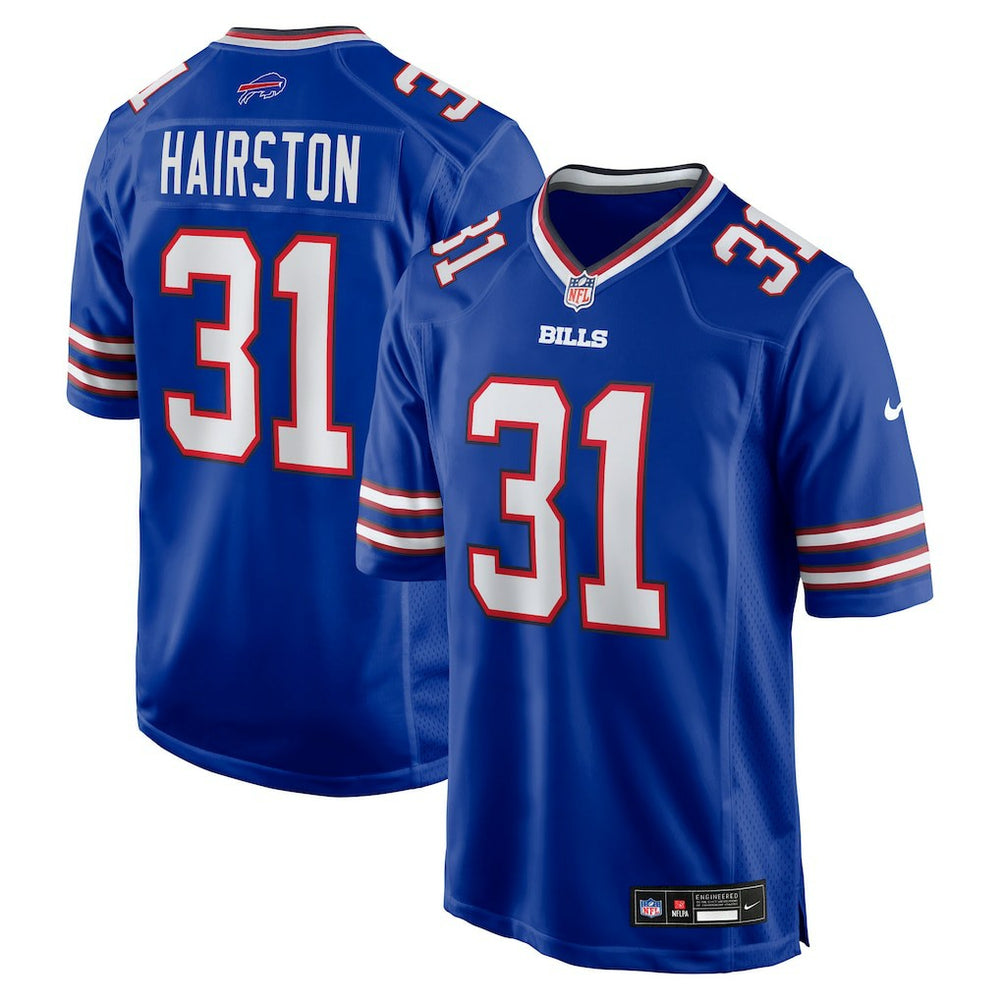 Maxwell Hairston Buffalo Bills 2025 NFL Draft First Round Pick Game Jersey - Royal Jerseys