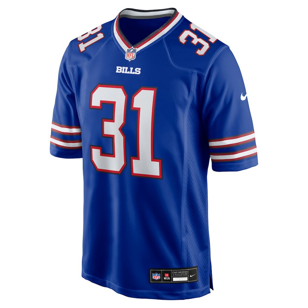 Maxwell Hairston Buffalo Bills 2025 NFL Draft First Round Pick Game Jersey - Royal Jerseys