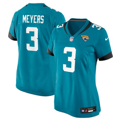 Jakobi Meyers Jacksonville Jaguars Women's Team Game Jersey - Teal Jerseys