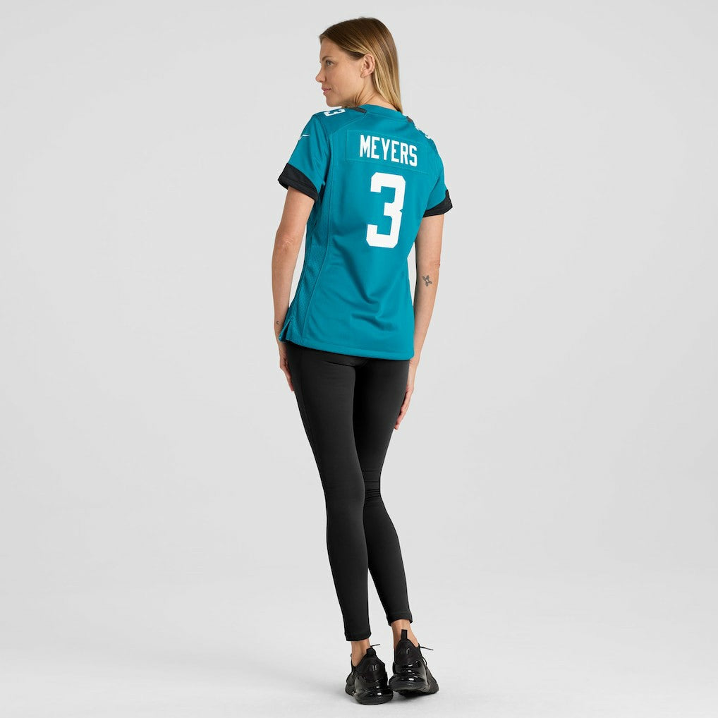 Jakobi Meyers Jacksonville Jaguars Women's Team Game Jersey - Teal Jerseys