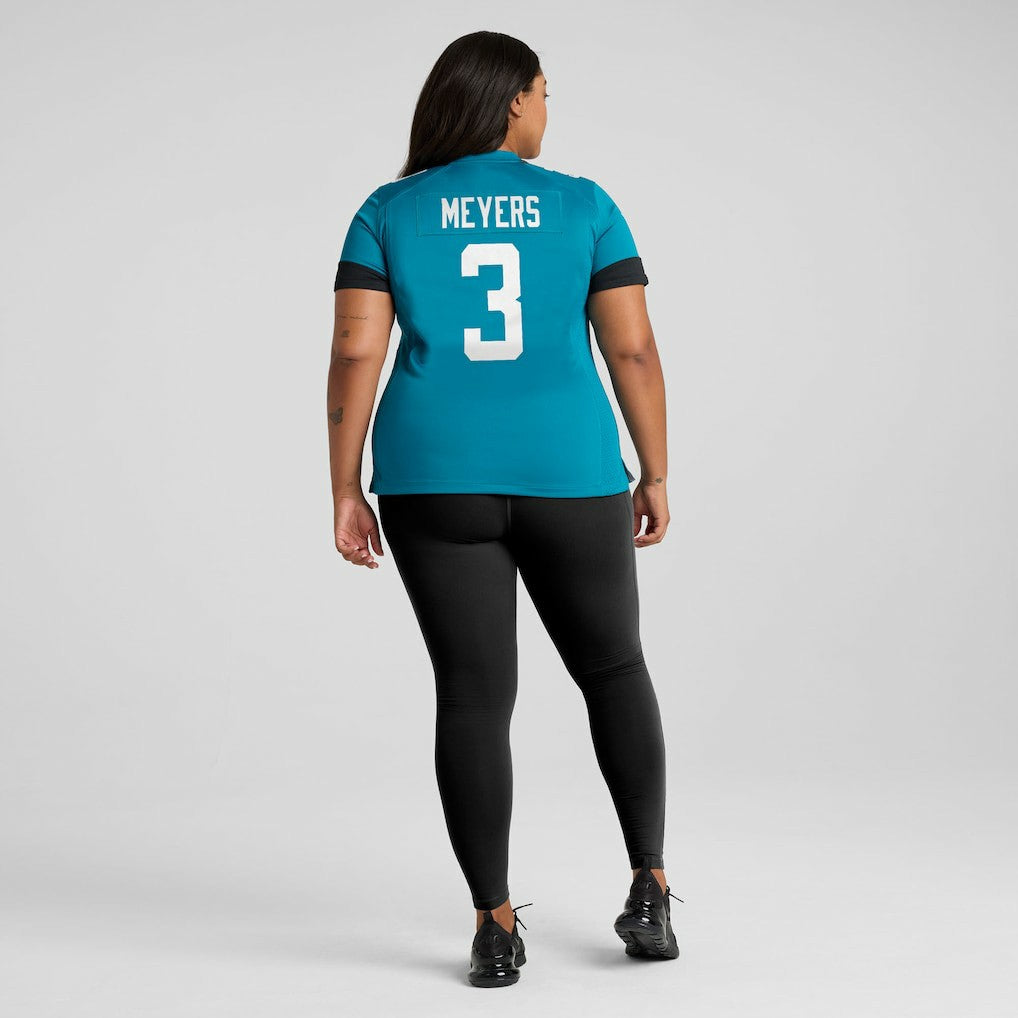 Jakobi Meyers Jacksonville Jaguars Women's Team Game Jersey - Teal Jerseys