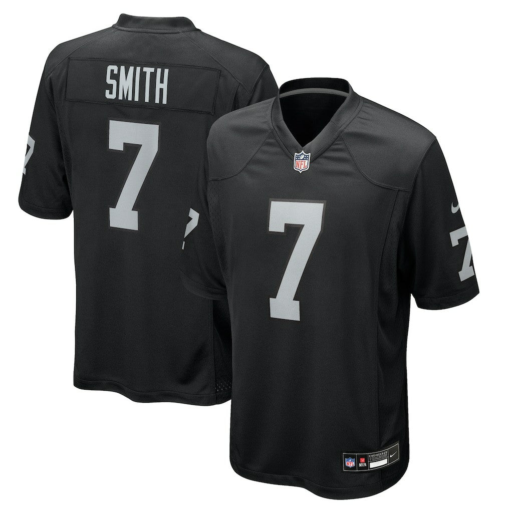 Geno Smith Las Vegas Raiders Game Player Jersey - Black Jerseys