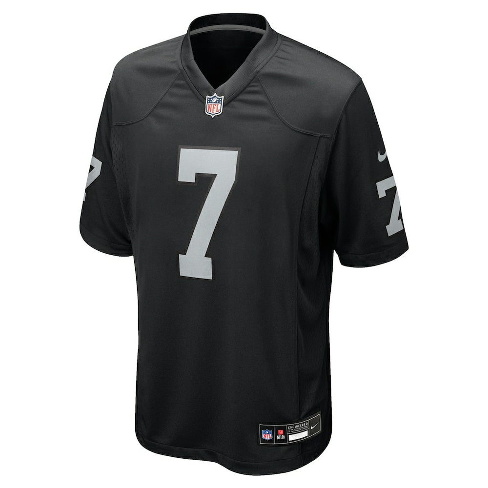Geno Smith Las Vegas Raiders Game Player Jersey - Black Jerseys