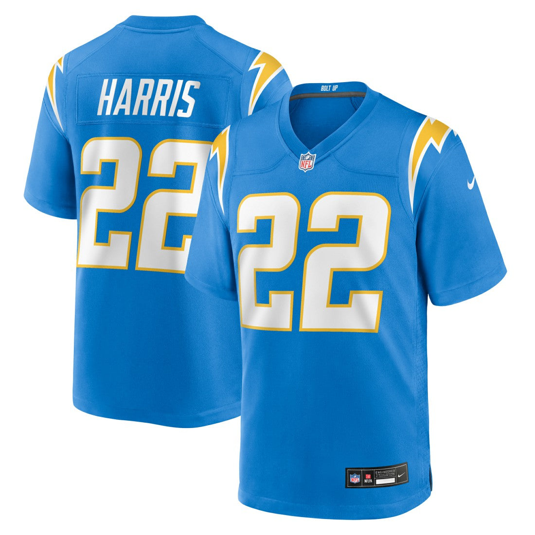 Najee Harris Los Angeles Chargers Game Player Jersey - Powder Blue Jerseys