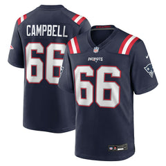 Will Campbell New England Patriots 2025 NFL Draft First Round Pick Game Jersey - Navy Jerseys