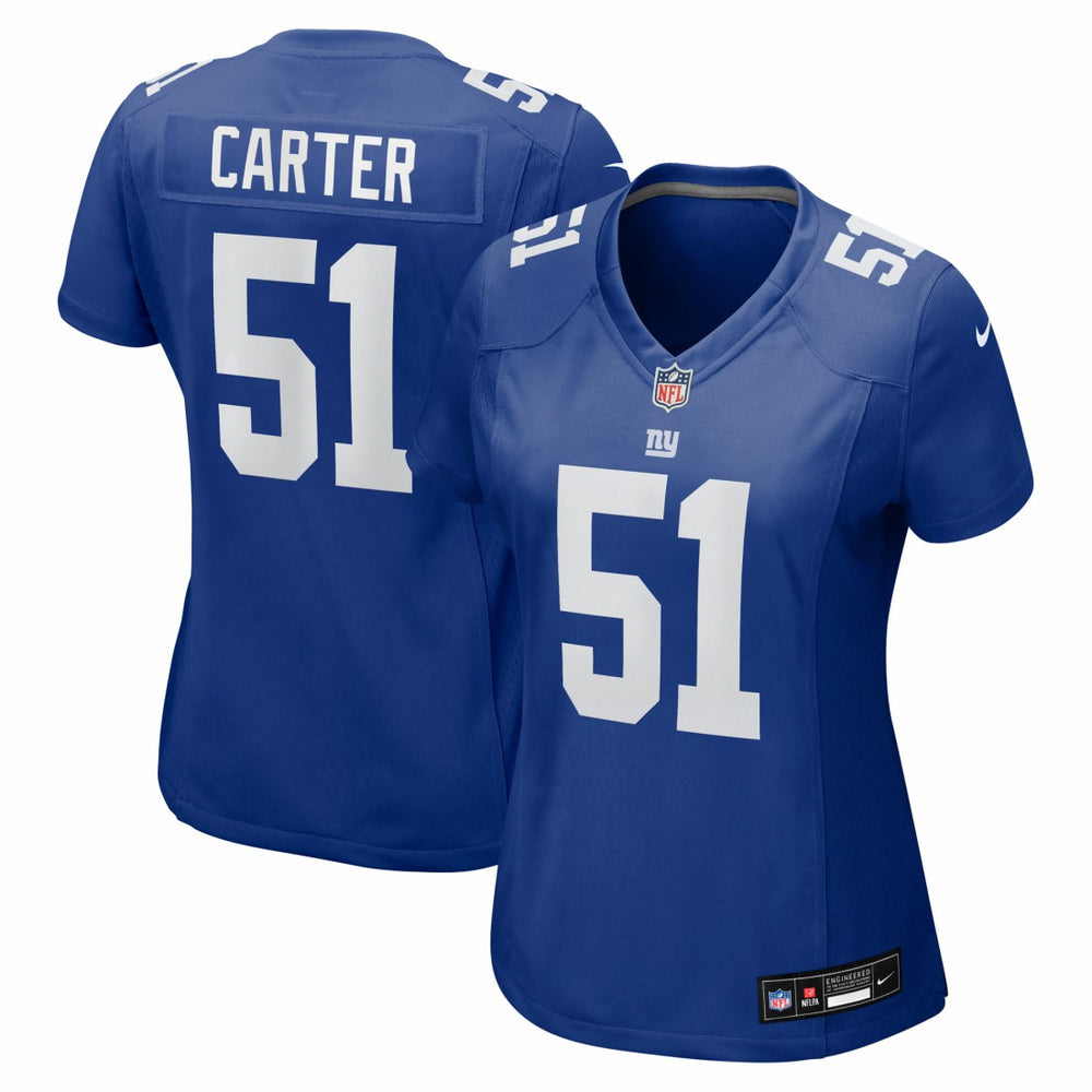Abdul Carter New York Giants Women's First Round Pick Game Jersey - Royal Jerseys