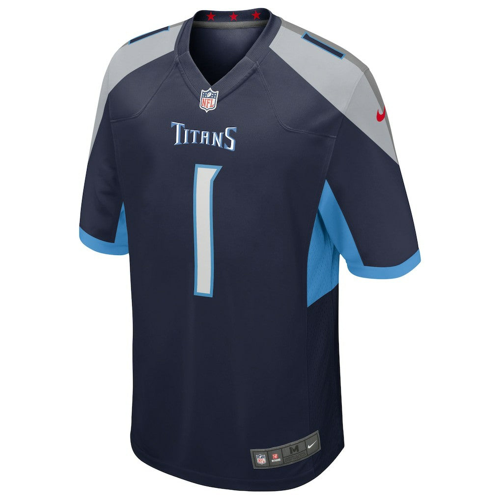 Cameron Ward Tennessee Titans 2025 NFL Draft First Round Pick Alternate Game Jersey - Navy Jerseys