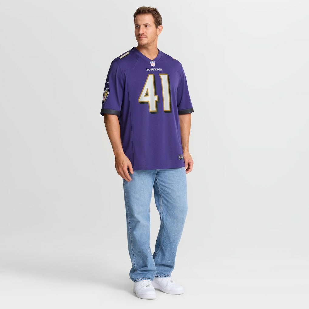 Dre'Mont Jones Baltimore Ravens Team Game Jersey - Purple Jerseys