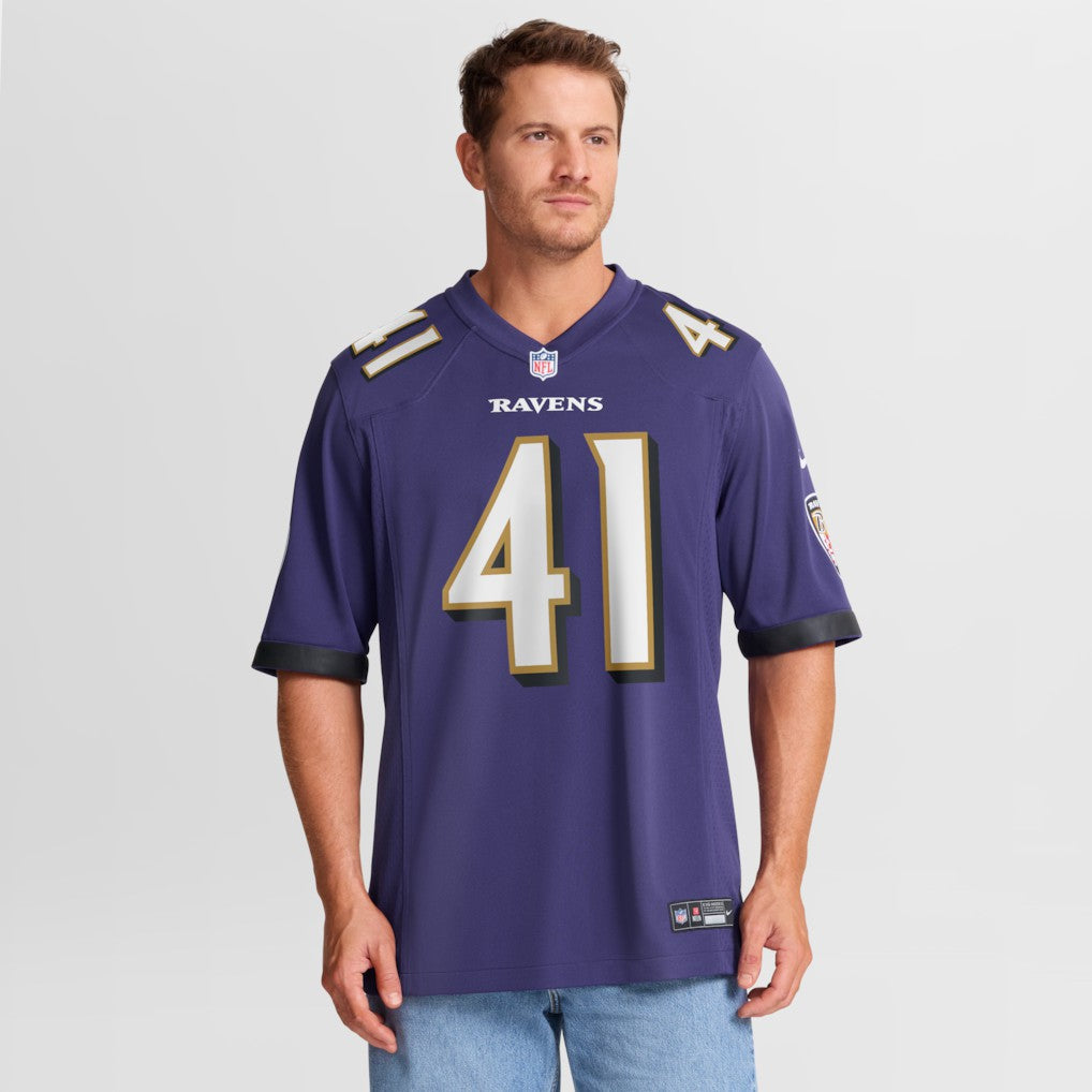 Dre'Mont Jones Baltimore Ravens Team Game Jersey - Purple Jerseys