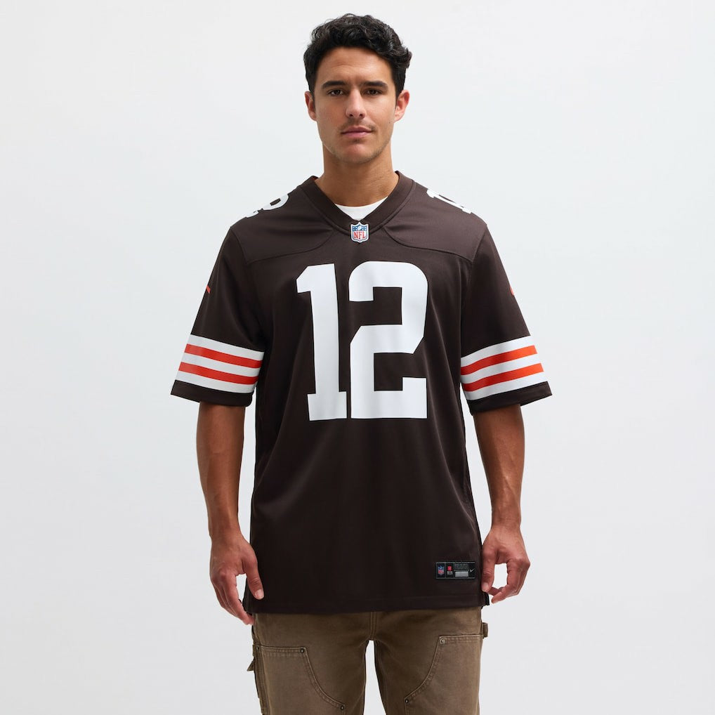 Shedeur Sanders Cleveland Browns 2025 NFL Draft Game Jersey - Brown Jerseys