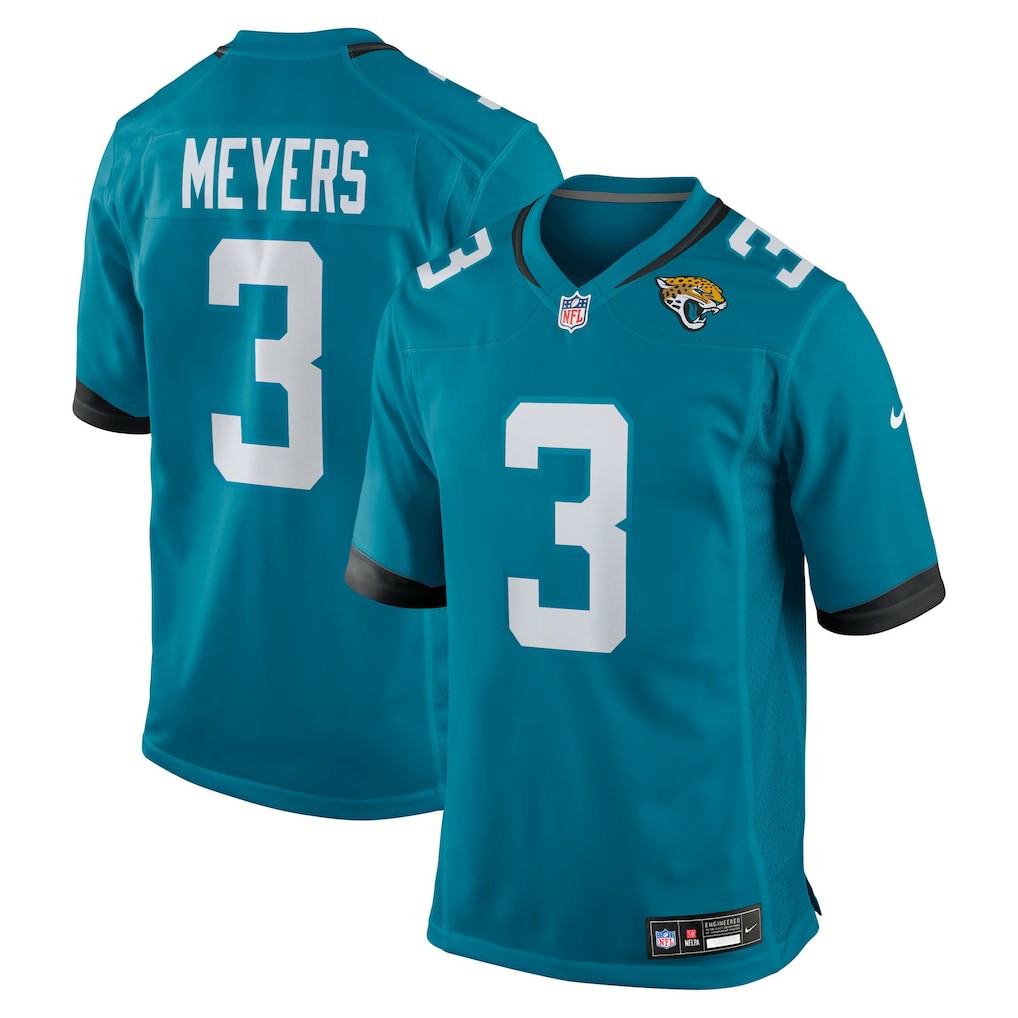 Jakobi Meyers Jacksonville Jaguars Team Game Jersey - Teal Jerseys