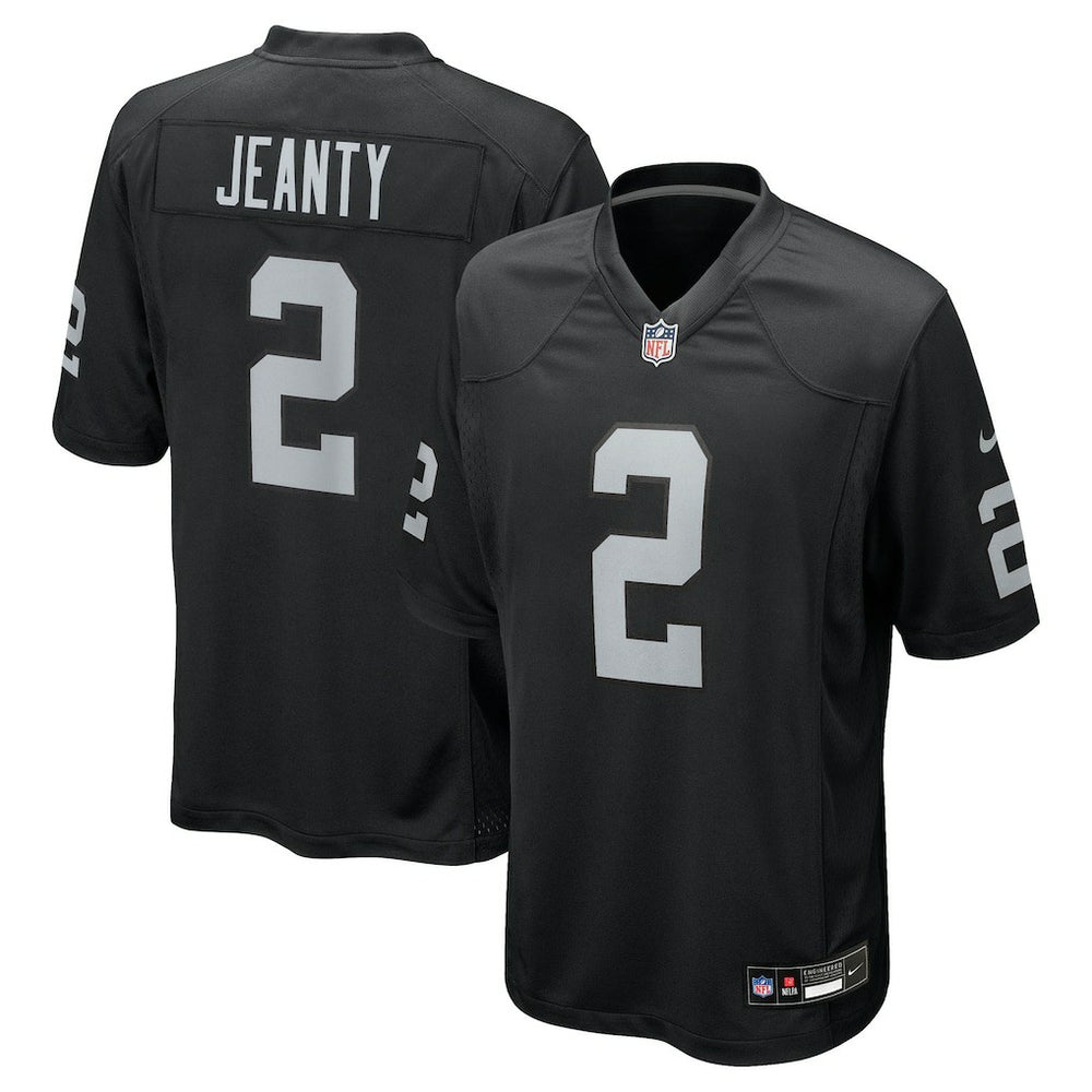 Ashton Jeanty Las Vegas Raiders 2025 NFL Draft First Round Pick Game Jersey - Black Jerseys