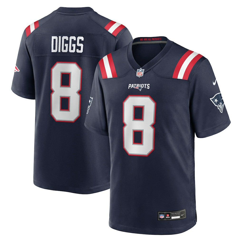 Stefon Diggs New England Patriots Game Jersey - Navy Jerseys