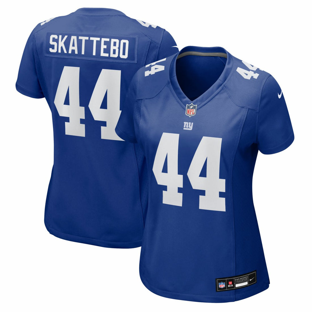 Cam Skattebo New York Giants Women's Team Game Player Jersey - Royal Jerseys