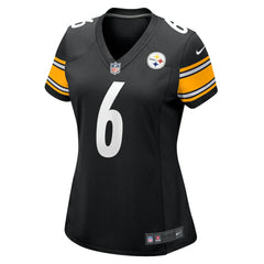 Patrick Queen Pittsburgh Steelers Women's Game Player Jersey - Black Jerseys