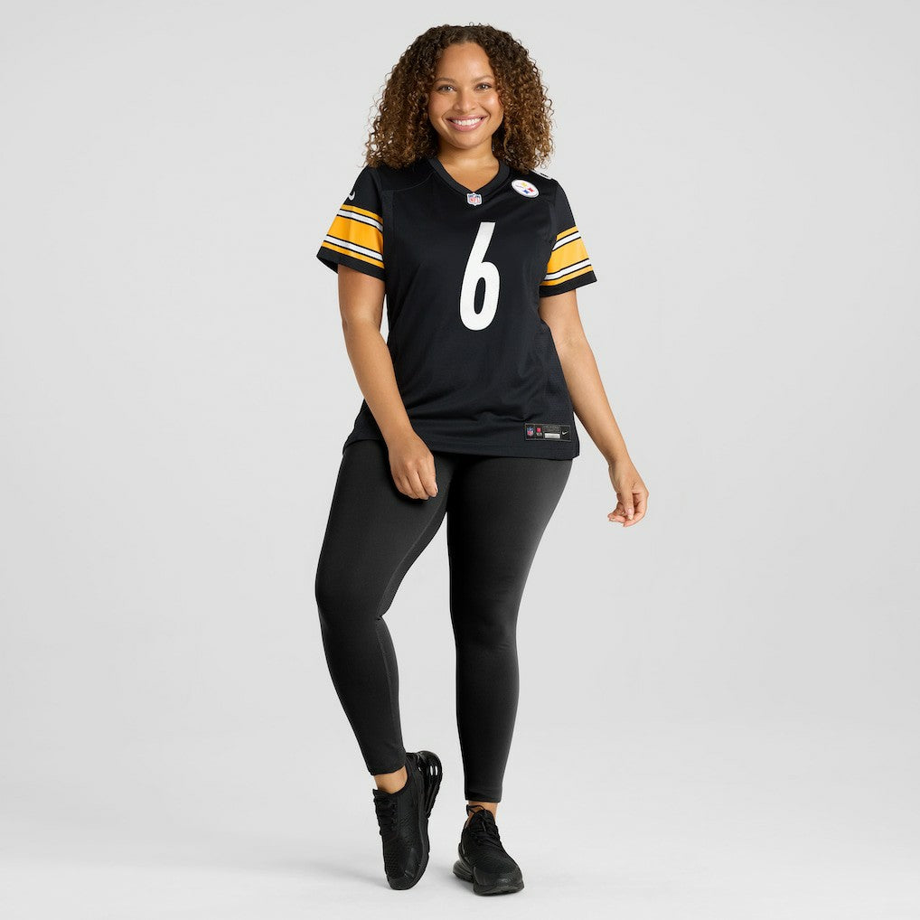 Patrick Queen Pittsburgh Steelers Women's Game Player Jersey - Black Jerseys