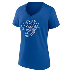 Indianapolis Colts Women's Defensive Stand V-Neck T-Shirt - Royal T-shirts