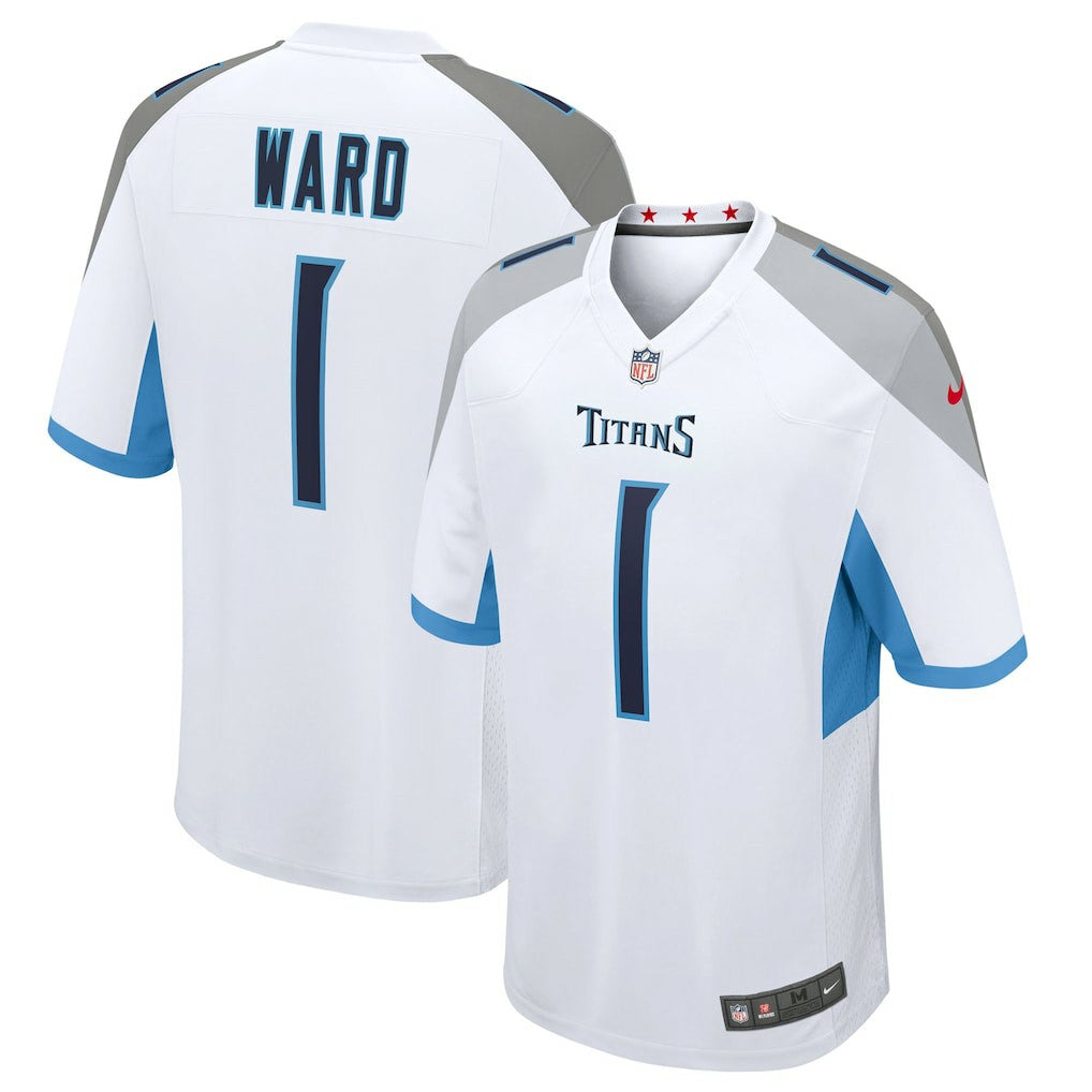 Cameron Ward Tennessee Titans 2025 NFL Draft First Round Pick Game Jersey - White Jerseys