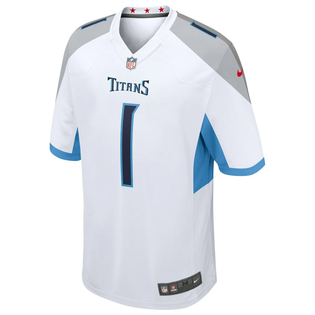 Cameron Ward Tennessee Titans 2025 NFL Draft First Round Pick Game Jersey - White Jerseys