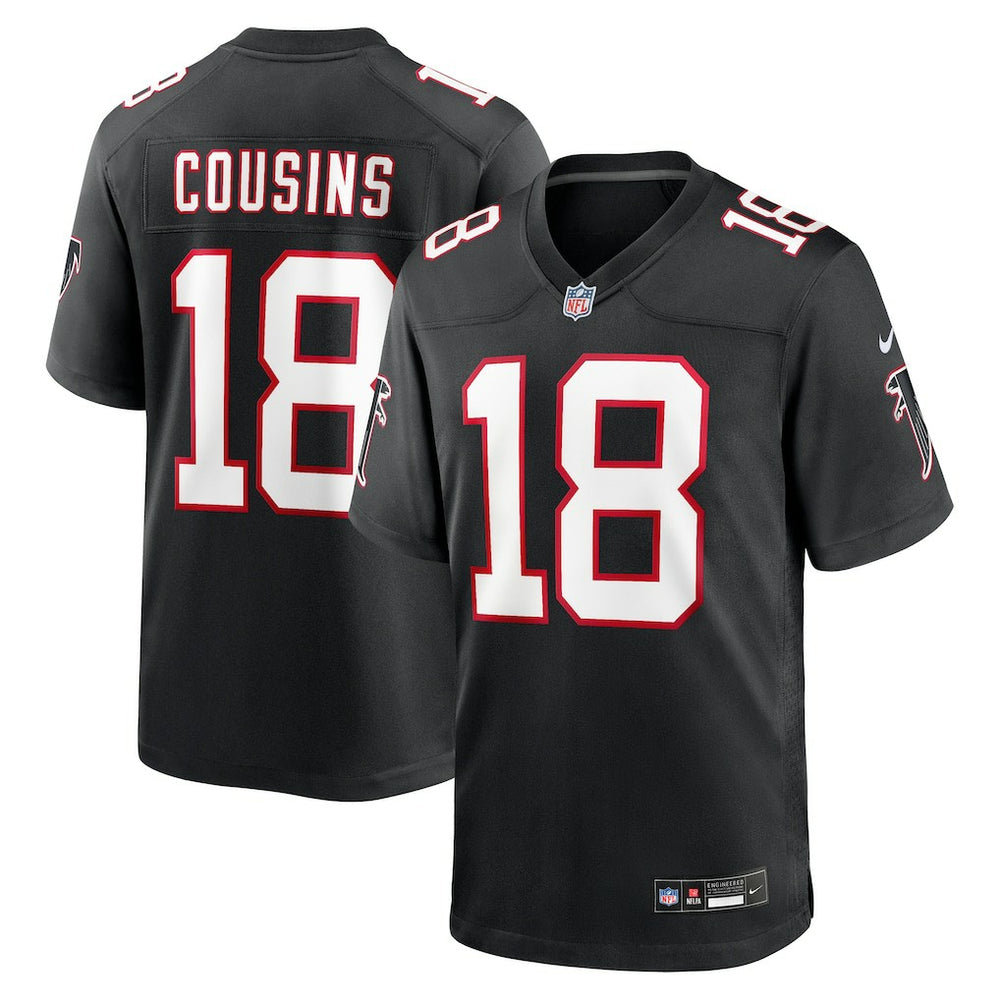 Kirk Cousins Atlanta Falcons Alternate Game Player Jersey - Black Jerseys