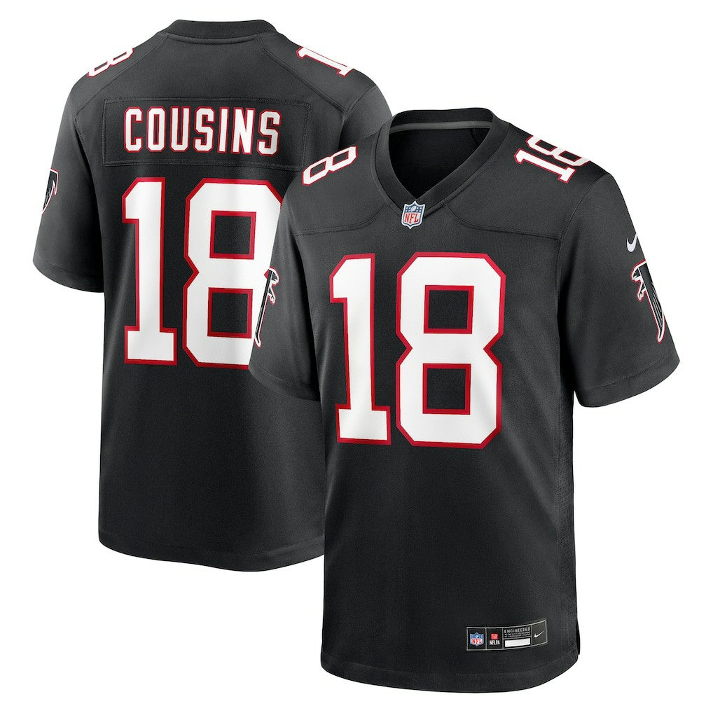 Kirk Cousins Atlanta Falcons Alternate Game Player Jersey - Black Jerseys