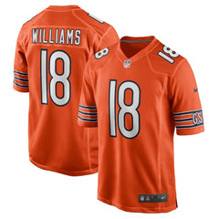 Caleb Williams Chicago Bears Alternate Player Game Jersey - Orange Jerseys