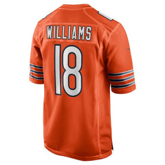 Caleb Williams Chicago Bears Alternate Player Game Jersey - Orange Jerseys