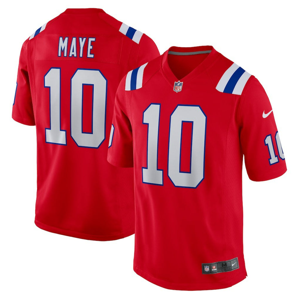 Drake Maye New England Patriots Player Game Jersey - Red Jerseys