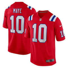 Drake Maye New England Patriots Player Game Jersey - Red Jerseys