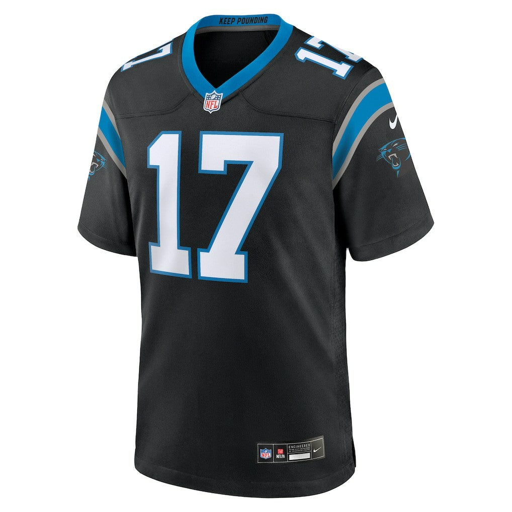Xavier Legette Carolina Panthers 2024 NFL First Round Pick Game Player Jersey - Black Jerseys