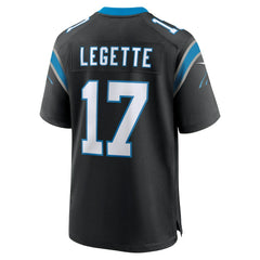 Xavier Legette Carolina Panthers 2024 NFL First Round Pick Game Player Jersey - Black Jerseys