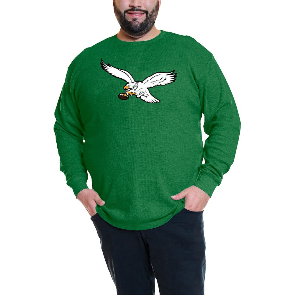 Jalen Hurts Philadelphia Eagles Big & Tall Thermal Waffle Long Sleeve T-Shirt - Kelly Green T-shirts
