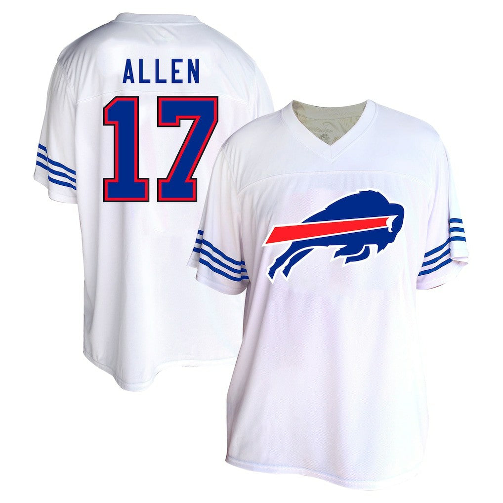Josh Allen Buffalo Bills Women's Plus Size Fashion Jersey - White Jerseys