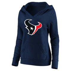 C.J. Stroud Houston Texans Women's Plus Size Player Name & Number V-Neck Pullover Hoodie - Navy Hoodies