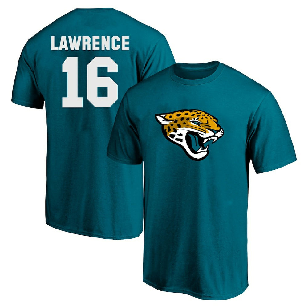 Trevor Lawrence Jacksonville Jaguars Big & Tall Player Name & Number T-Shirt - Teal T-shirts