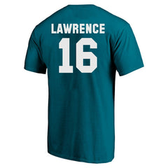 Trevor Lawrence Jacksonville Jaguars Big & Tall Player Name & Number T-Shirt - Teal T-shirts