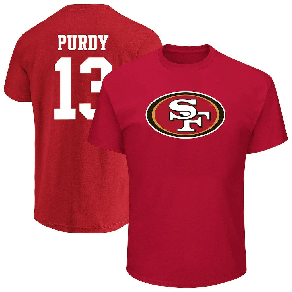 Brock Purdy San Francisco 49ers Big & Tall Player Name & Number T-Shirt - Scarlet T-shirts