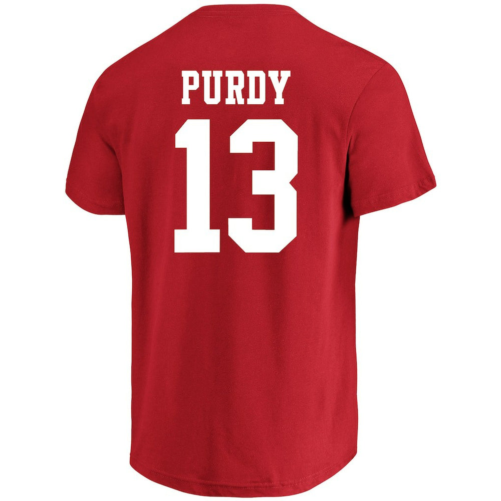 Brock Purdy San Francisco 49ers Big & Tall Player Name & Number T-Shirt - Scarlet T-shirts