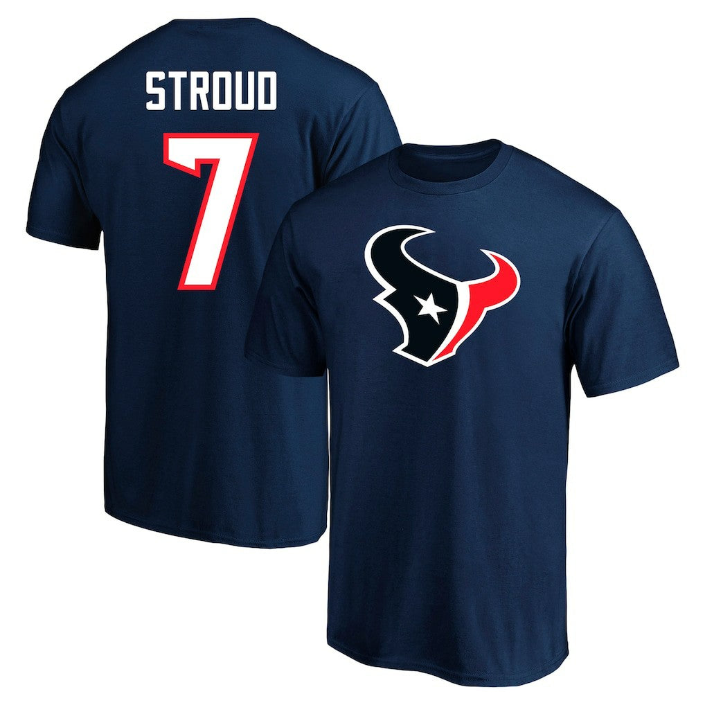 C.J. Stroud Houston Texans Big & Tall Player Name & Number T-Shirt - Navy T-shirts