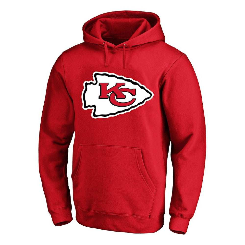 Travis Kelce Kansas City Chiefs Big & Tall Name & Number Fleece Pullover Hoodie - Red Hoodies