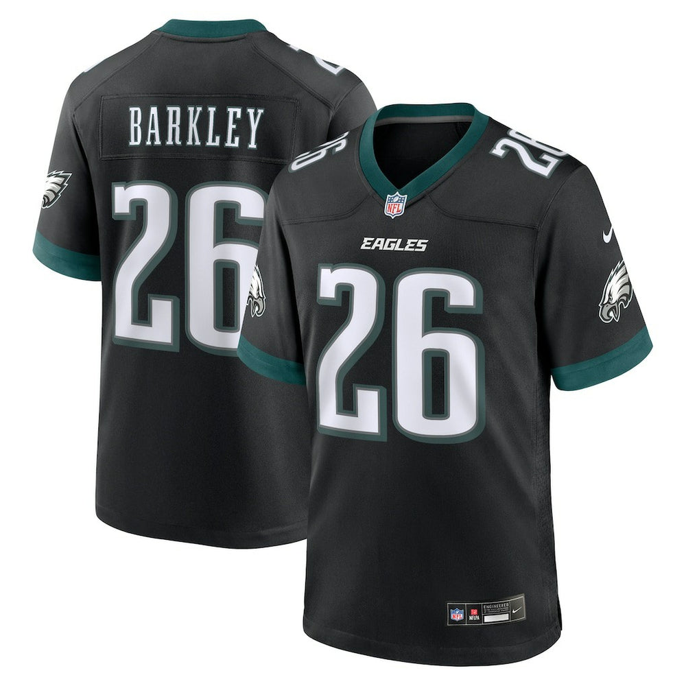 Saquon Barkley Philadelphia Eagles Alternate Game Jersey - Black Jerseys