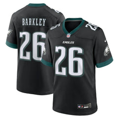 Saquon Barkley Philadelphia Eagles Alternate Game Jersey - Black Jerseys
