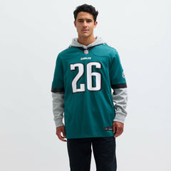 Saquon Barkley Philadelphia Eagles Game Player Jersey - Midnight Green Jerseys