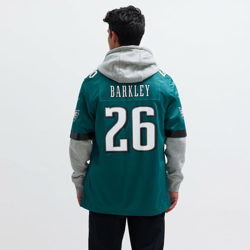 Saquon Barkley Philadelphia Eagles Game Player Jersey - Midnight Green Jerseys