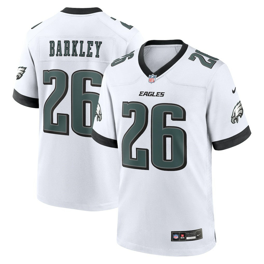 Saquon Barkley Philadelphia Eagles Game Jersey - White Jerseys