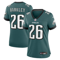 Saquon Barkley Philadelphia Eagles Women's Game Player Jersey - Midnight Green Jerseys