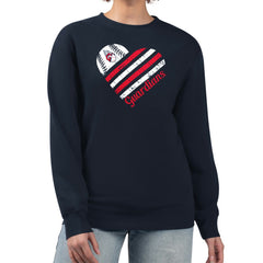Cleveland Guardians G-III 4Her by Carl Banks Women's Heart Logo Fleece Pullover Sweatshirt - Navy Pullover