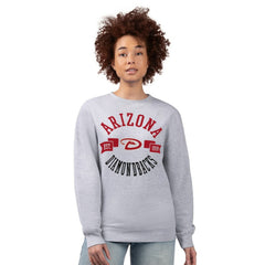 Arizona Diamondbacks G-III 4Her by Carl Banks Women's Team Logo Fleece Pullover Sweatshirt - Heather Gray Pullover